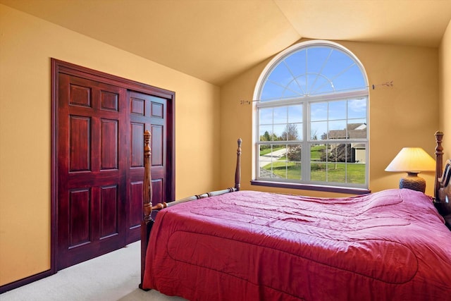 N109W14760 Preserve Pkwy, Germantown, WI 53022 - bedroom with carpet, vaulted ceiling, and multiple windows
