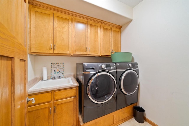 3271 Bay Hill Rd, Port Washington, WI 53074 - washroom featuring cabinet space and washing machine and dryer