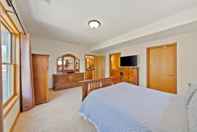 3271 Bay Hill Rd, Port Washington, WI 53074 - bedroom with light carpet and baseboards