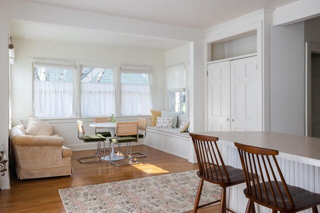 395 Lake St, Green Lake, WI 54941 - living room featuring wood finished floors