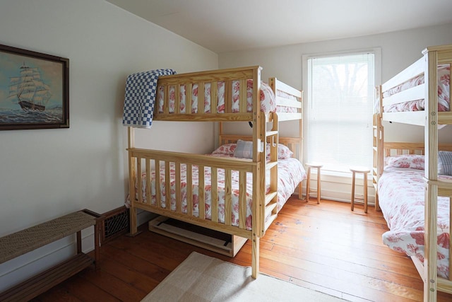 395 Lake St, Green Lake, WI 54941 - bedroom with hardwood / wood-style floors