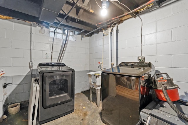 washroom featuring separate washer and dryer