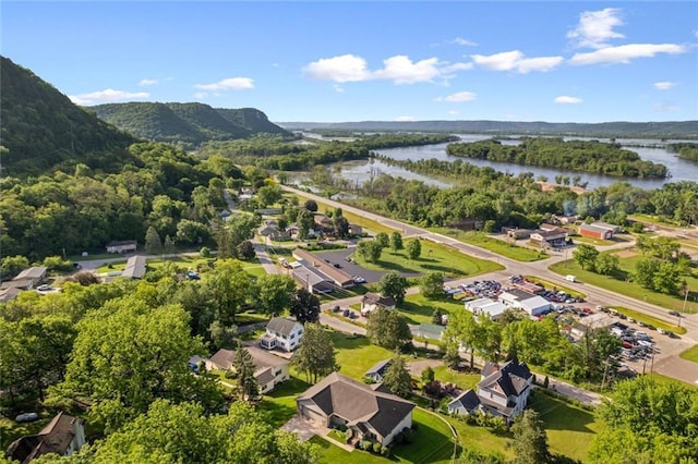 drone / aerial view of a large body of water