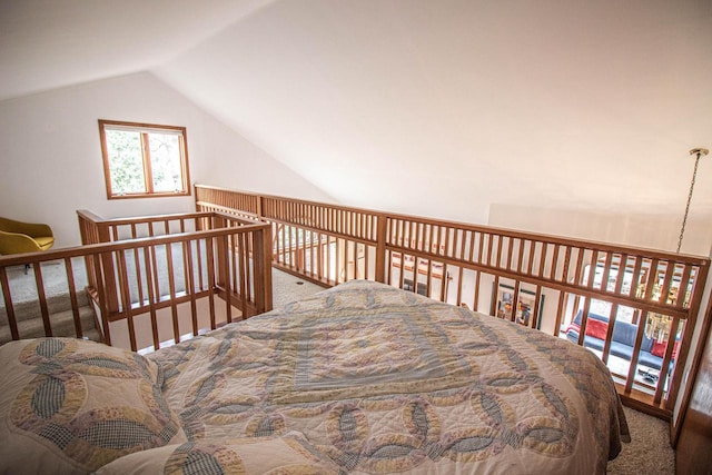 2415 Walnut Grove Ct Unit B, Brookfield, WI 53005 - carpeted bedroom featuring vaulted ceiling