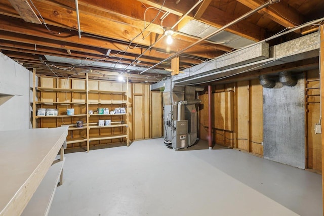 6013 Gateway Grn, Monona, WI 53716 - unfinished below grade area featuring heating unit
