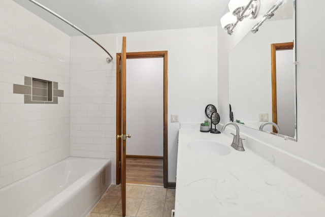 6013 Gateway Grn, Monona, WI 53716 - full bathroom featuring vanity and shower / bathtub combination