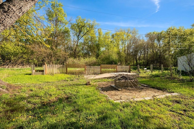 841 Legion Dr, Twin Lakes, WI 53181 - view of yard with fence