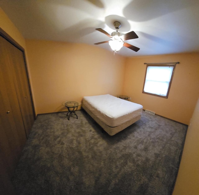 1983 US Highway 2, Florence, WI 54121 - carpeted bedroom featuring a closet and ceiling fan