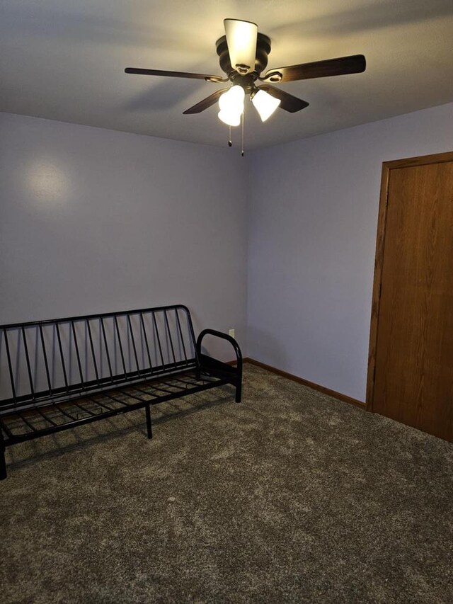 1983 US Highway 2, Florence, WI 54121 - carpeted bedroom with a ceiling fan and baseboards