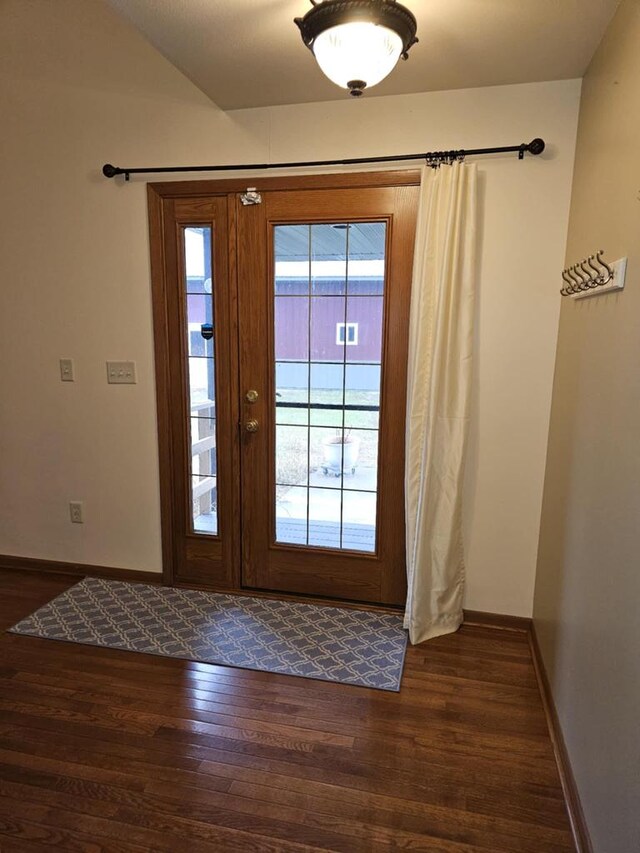 1983 US Highway 2, Florence, WI 54121 - doorway with dark wood finished floors and baseboards