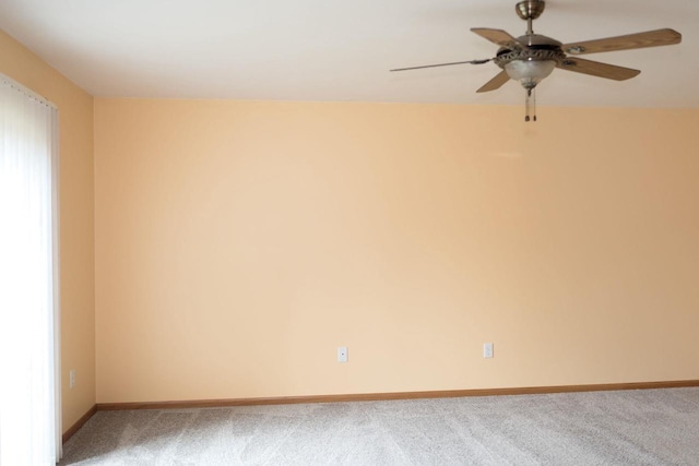 1983 US Highway 2, Florence, WI 54121 - carpeted spare room featuring baseboards and a ceiling fan