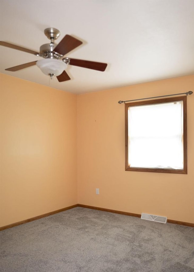 1983 US Highway 2, Florence, WI 54121 - carpeted spare room featuring ceiling fan and baseboards