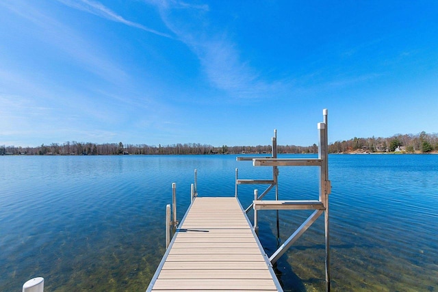 9331 N Marl Lake Rd, Pound, WI 54161 - dock area with a water view