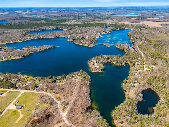 9331 N Marl Lake Rd, Pound, WI 54161 - aerial view of property and surrounding area with a nearby body of water