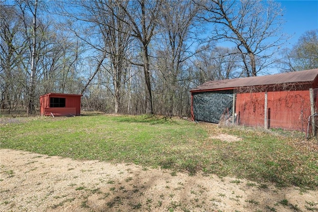 1395 25th St, Houlton, WI 54082 - view of green lawn featuring an outbuilding
