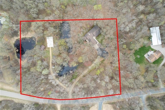 1395 25th St, Houlton, WI 54082 - map / location with property boundaries highlighted