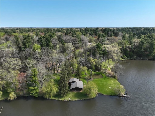 N3858 1000th St, Eau Claire, WI 54703 - aerial view of property's location featuring a heavily wooded area and a large body of water