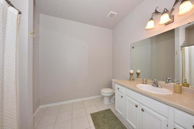 18235 W Wisconsin Ave, Brookfield, WI 53045 - bathroom featuring tile patterned flooring, toilet, vanity, and baseboards