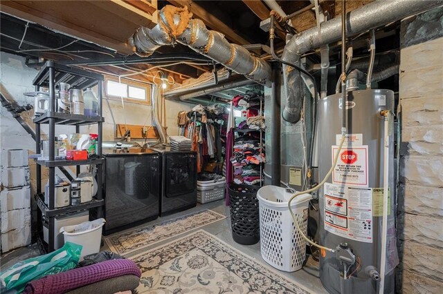 719 Huebsch Blvd, Eau Claire, WI 54701 - below grade area featuring water heater and independent washer and dryer