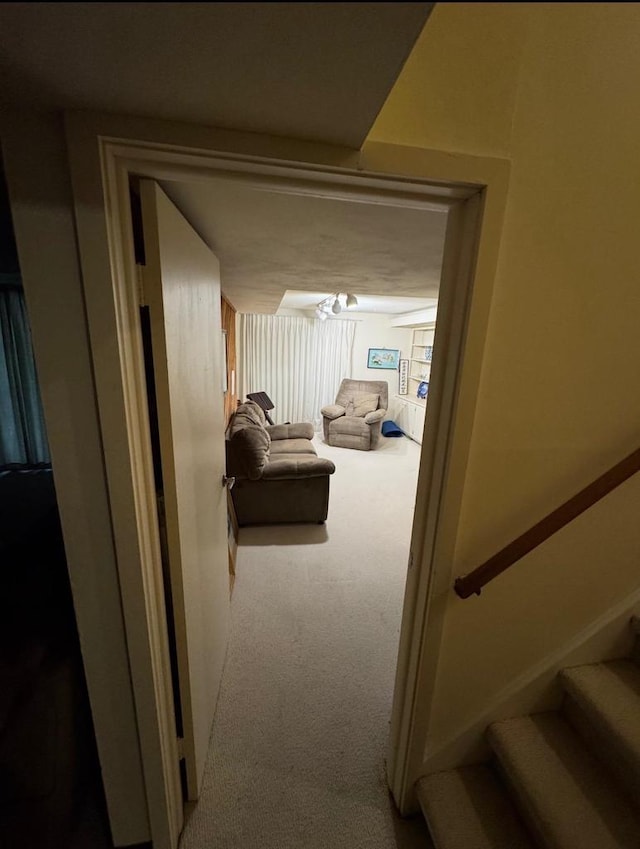 4 Red Cedar Trl, Madison, WI 53717 - corridor with carpet and stairway