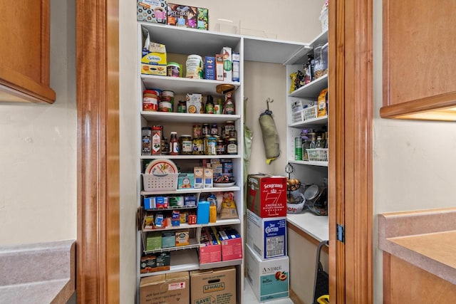 view of storage area