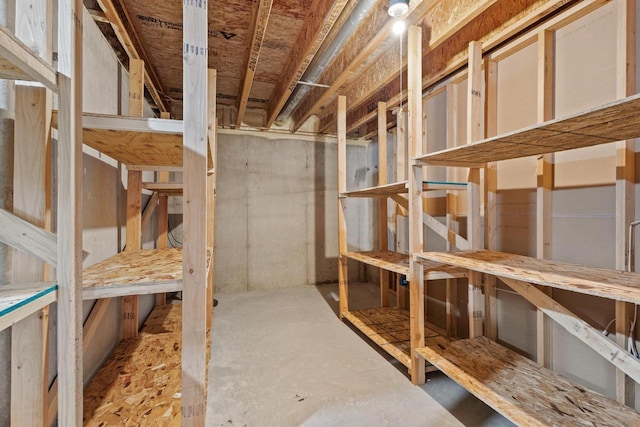 view of storage room