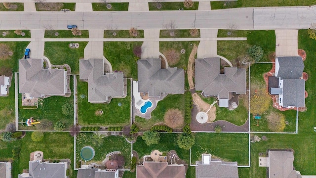 aerial overview of property's location with nearby suburban area
