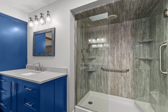 3311 S Scarlet Oak Ln, Appleton, WI 54915 - bathroom with a stall shower and vanity