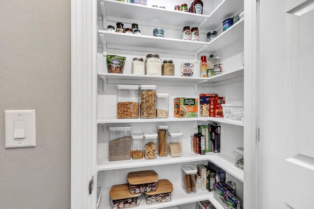 view of pantry