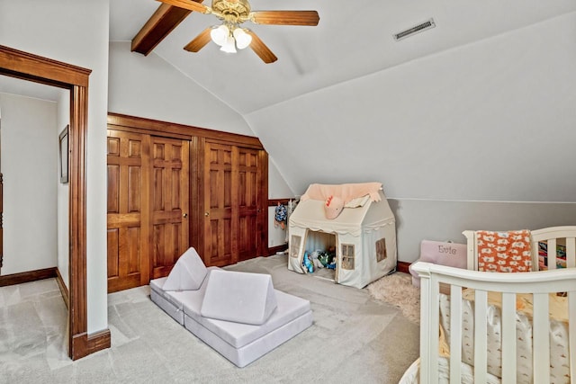 1753 Oneida Ct, Grafton, WI 53024 - bedroom with carpet, a ceiling fan, and baseboards