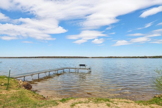 4121 1st Ave, Briggsville, WI 53920 - dock area with a water view