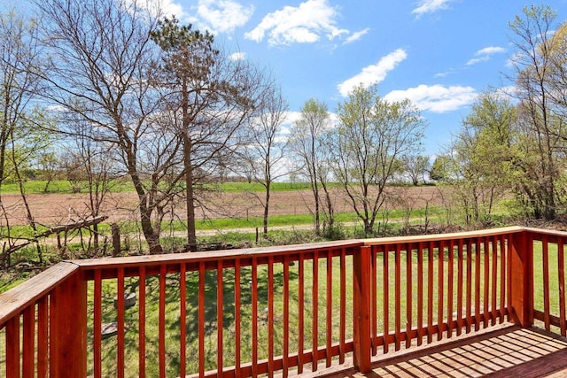 4121 1st Ave, Briggsville, WI 53920 - view of wooden terrace