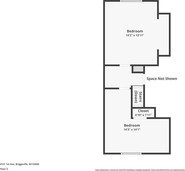 4121 1st Ave, Briggsville, WI 53920 - home floor plan