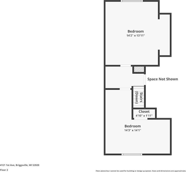 4121 1st Ave, Briggsville, WI 53920 - home floor plan