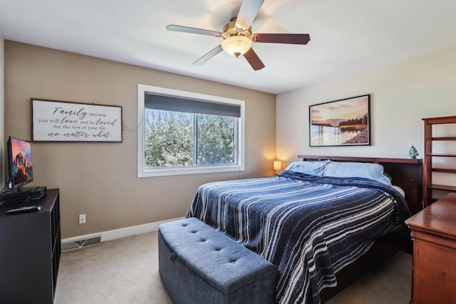 6941 Chester Dr Unit C, Madison, WI 53719 - carpeted bedroom featuring baseboards and a ceiling fan