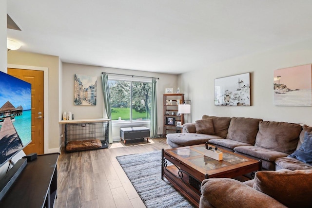 6941 Chester Dr Unit C, Madison, WI 53719 - living area with wood finished floors