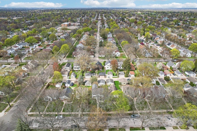 aerial view of property's location featuring nearby suburban area