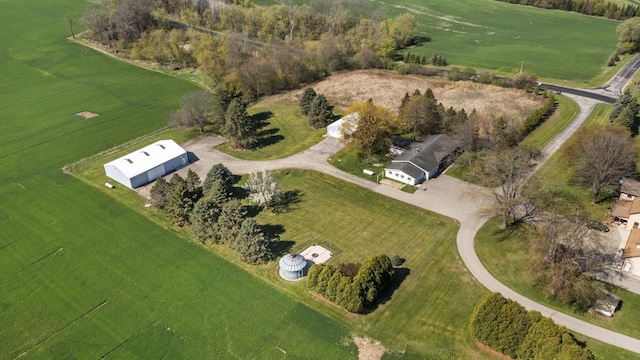 7704 Salisbury Rd, West Bend, WI 53090 - aerial overview of property's location featuring rural landscape