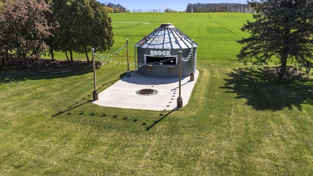 7704 Salisbury Rd, West Bend, WI 53090 - view of green lawn with a rural view
