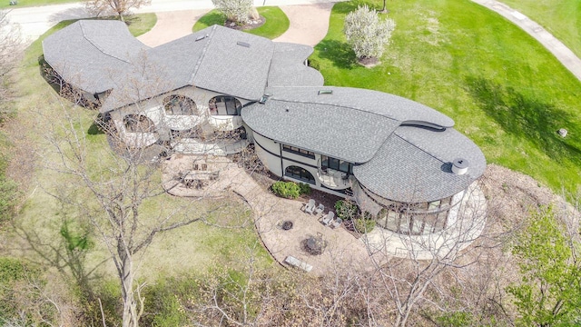 4455 Club Dr, Slinger, WI 53086 - view from above of property