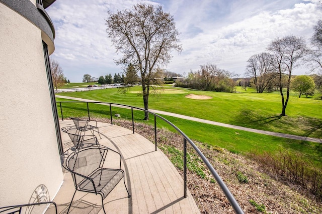 4455 Club Dr, Slinger, WI 53086 - view of patio featuring view of golf course