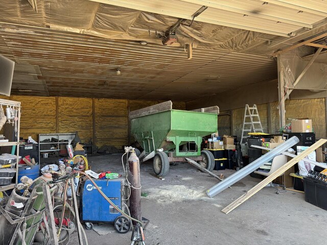 N3685 Mitchell Rd, Campbellsport, WI 53010 - misc room featuring a garage