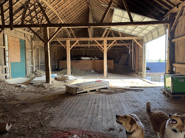 N3685 Mitchell Rd, Campbellsport, WI 53010 - miscellaneous room featuring vaulted ceiling