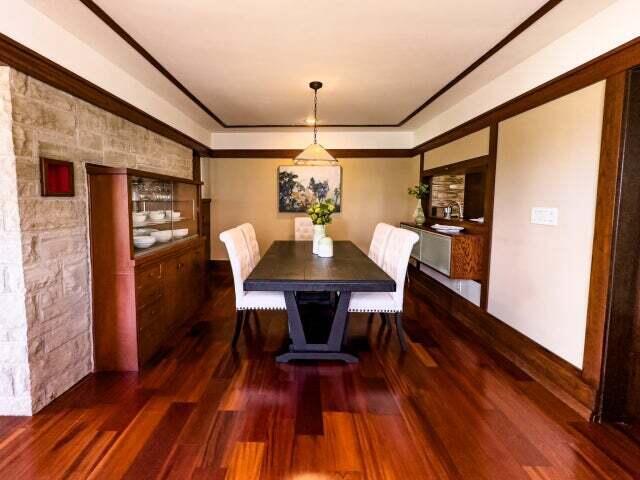 7814 2nd Ave, Kenosha, WI 53143 - dining space with wood finished floors