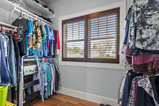 519 Park Ave, Little Chute, WI 54140 - spacious closet featuring wood finished floors