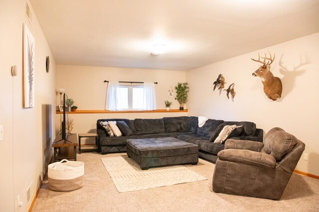 624 Westwynd Ct, Mazomanie, WI 53560 - living area featuring carpet and baseboards