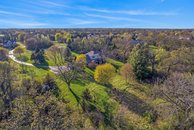 W343S9320 Jericho Dr, Eagle, WI 53119 - aerial view of property and surrounding area with a forest