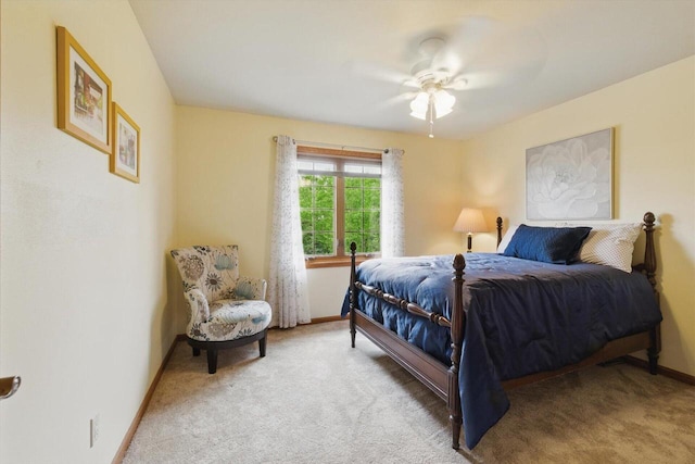 628 Sedge Meadow Ct, Summit, WI 53066 - carpeted bedroom featuring baseboards and a ceiling fan