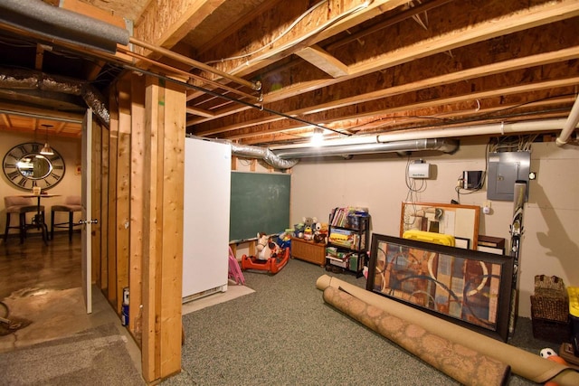 3001 Revere Rd, Plover, WI 54406 - unfinished basement featuring electric panel