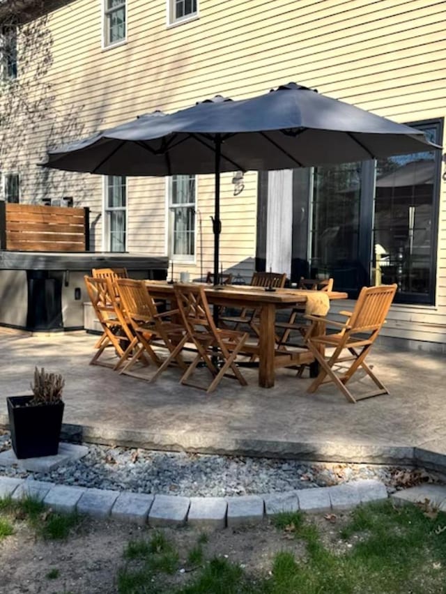3001 Revere Rd, Plover, WI 54406 - view of patio with fence